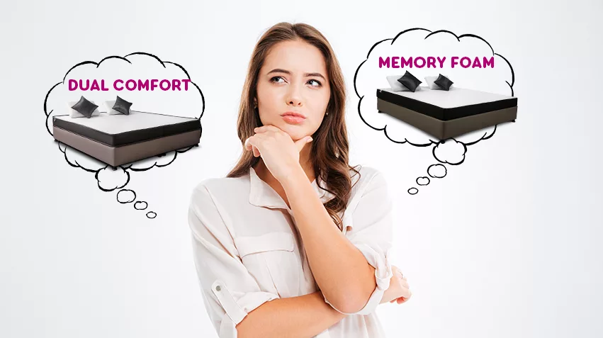 What is the difference between an Orthopaedic Memory Foam Mattress and a Dual Comfort Mattress?